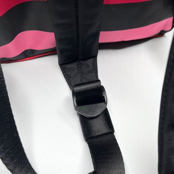 NWT KARL LAGERFELD PARIS WOMEN'S AMOUR COLORFUL STRIPED GRAPHIC BACKPACK - OS - Picture 10 of 13